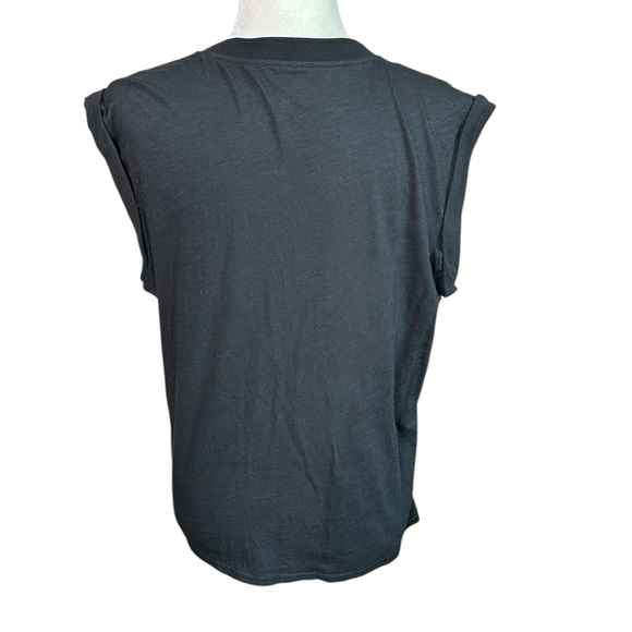 Cinq a Sept Black Embellished Muscle Tee - Picture 4 of 5